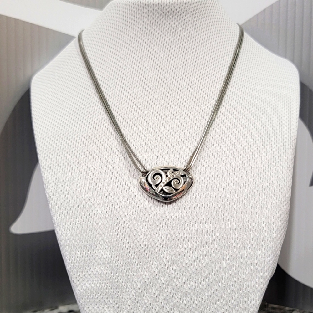 BRIGHTON RETIRED EVE'S DELIGHT  3 STRAND PENDENT NECKLACE NWOT
